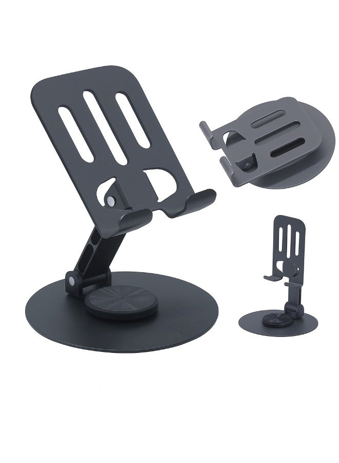 "Mobile & Tablet Desk Stand Metal Rotating – Highly Practical Design, Perfect for Study, Work & Watching Videos, Flexible 360° Viewing, Compatible with 4.7–13 Inch Devices" - Image 5